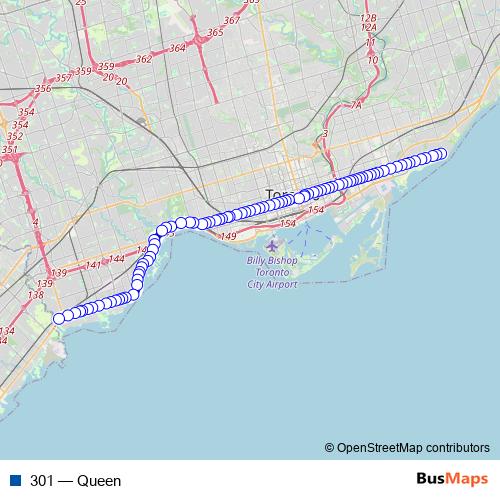 301 tram Line Map