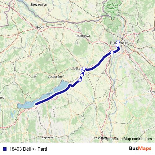 18493 Déli <- Parti rail Line Map