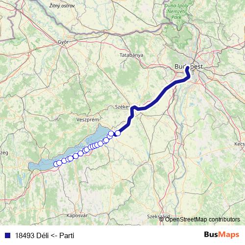 18493 Déli <- Parti rail Line Map