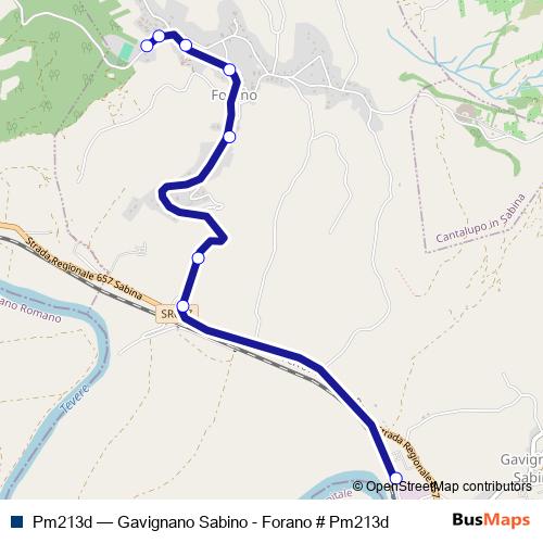 Pm213d bus Line Map