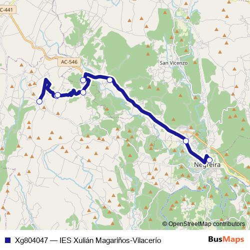 Xg804047 bus Line Map