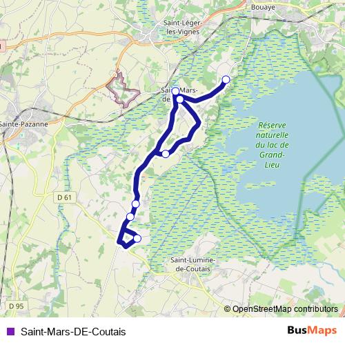 Saint-Mars-DE-Coutais bus Line Map