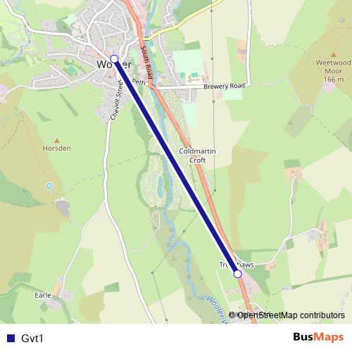 Gvt1 bus Line Map