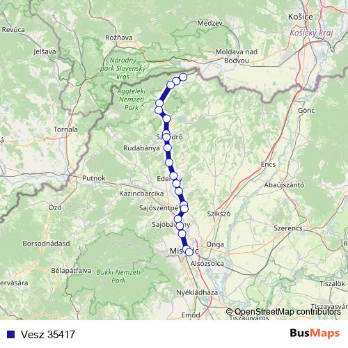 Vesz 35417 rail Line Map