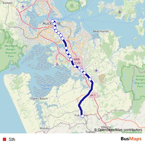 Sth rail Line Map