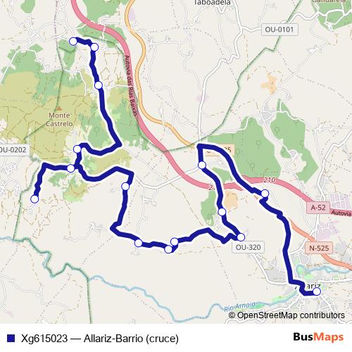 Xg615023 bus Line Map