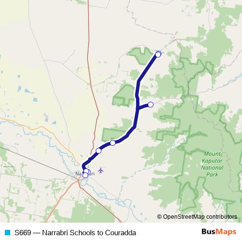 S669 bus Line Map