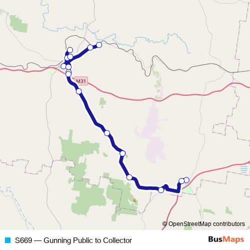 S669 bus Line Map