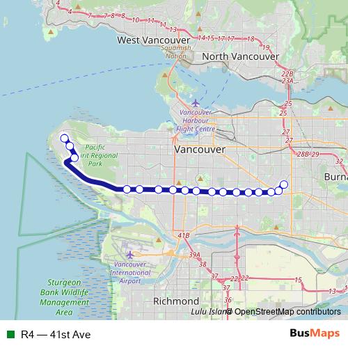 R4 bus Line Map