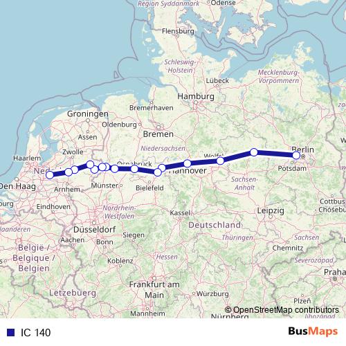 IC 140 rail Line Map