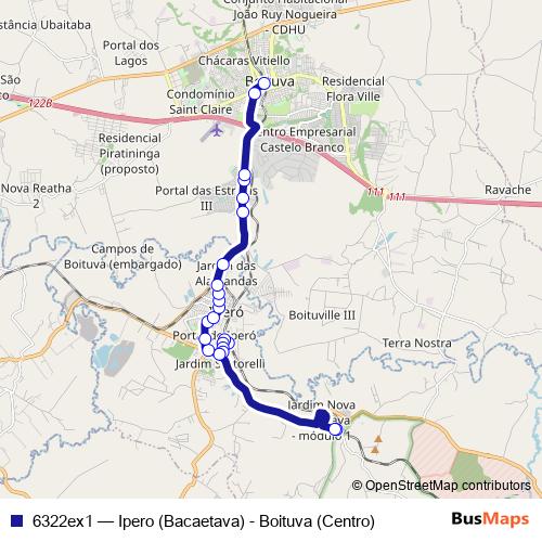 6322ex1 bus Line Map