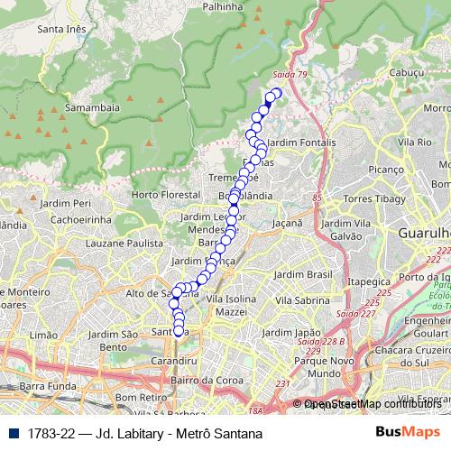 1783-22 bus Line Map