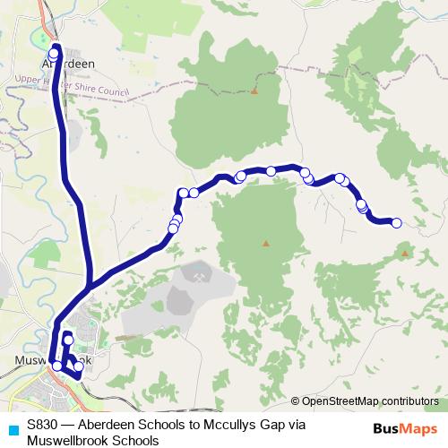 S830 bus Line Map