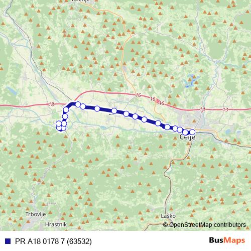 PR A18 0178 7 (63532) bus Line Map
