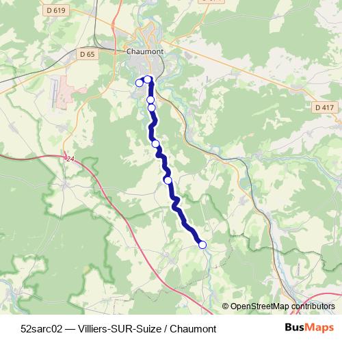 52sarc02 bus Line Map