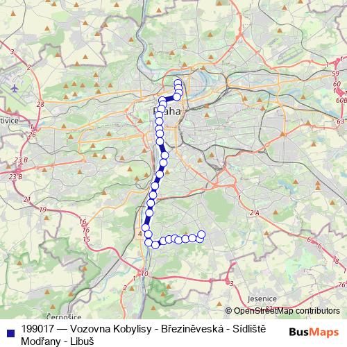 199017 tram Line Map