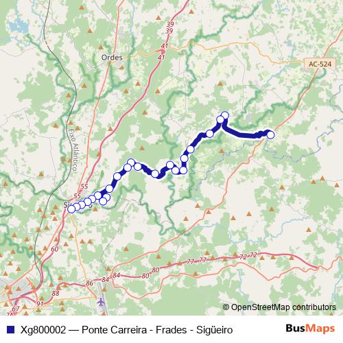 Xg800002 bus Line Map