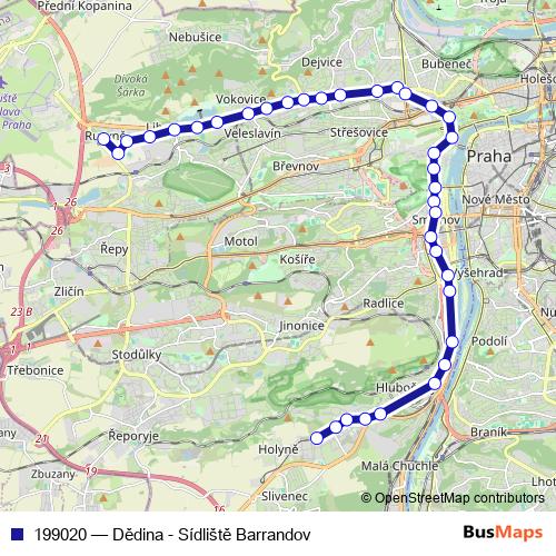 199020 tram Line Map
