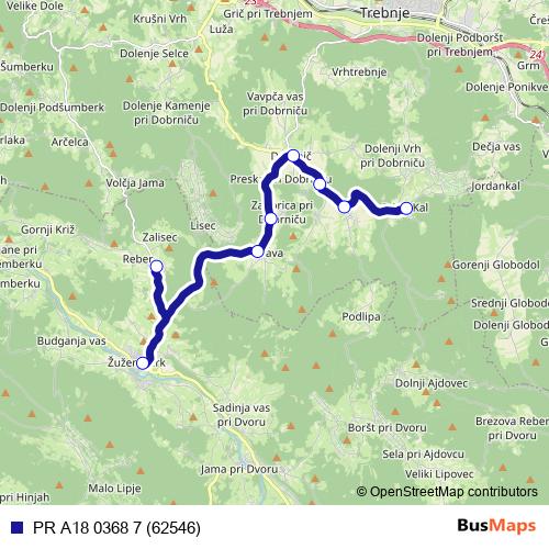 PR A18 0368 7 (62546) bus Line Map