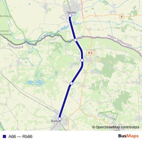 A66 rail Line Map
