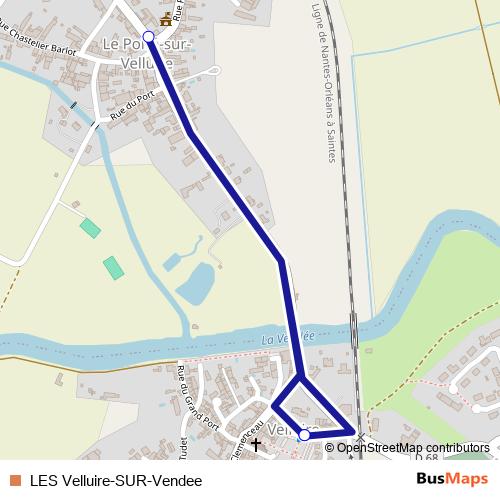 LES Velluire-SUR-Vendee bus Line Map