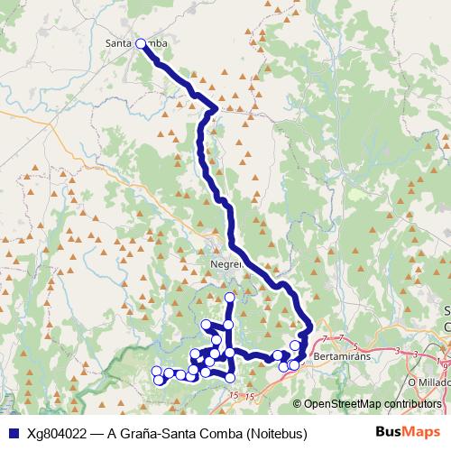 Xg804022 bus Line Map