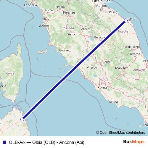 OLB-Aoi air Line Map
