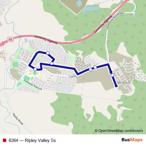 6264 bus Line Map