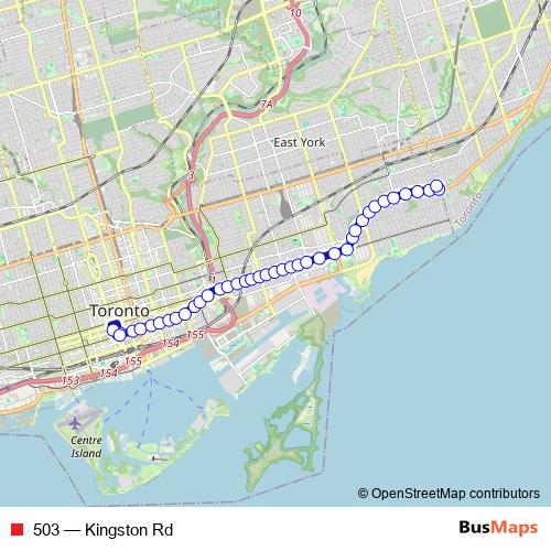 503 tram Line Map