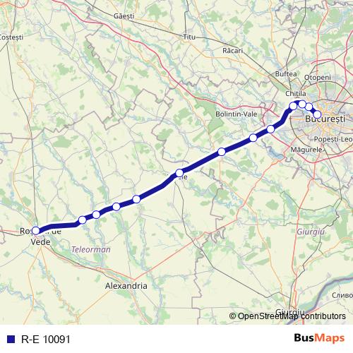 R-E 10091 rail Line Map