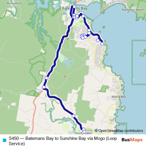 S450 bus Line Map
