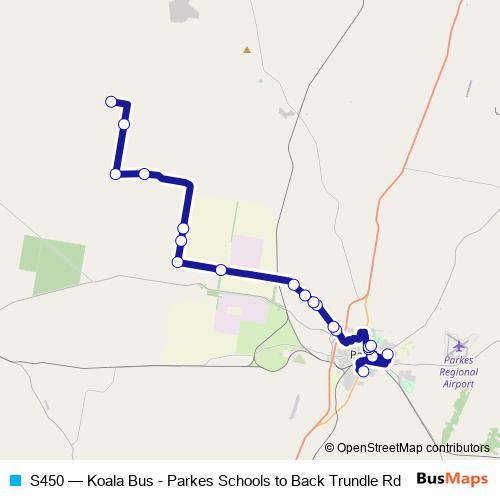S450 bus Line Map