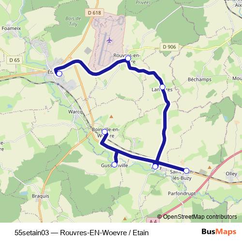 55setain03 bus Line Map