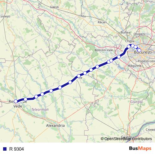 R 9304 rail Line Map