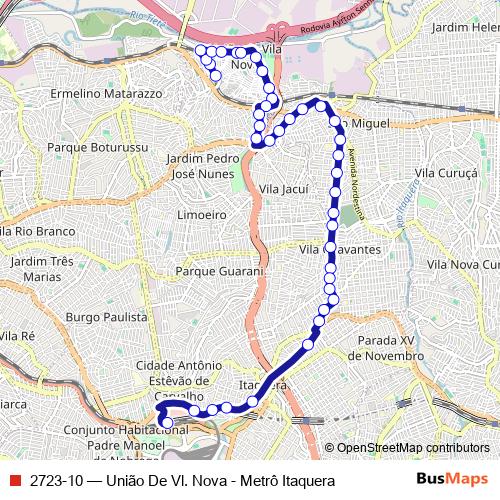 2723-10 bus Line Map