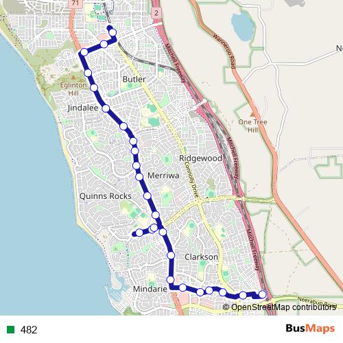 482 bus Line Map