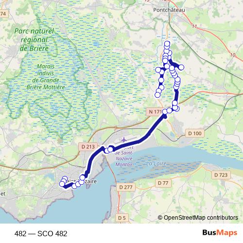 482 bus Line Map