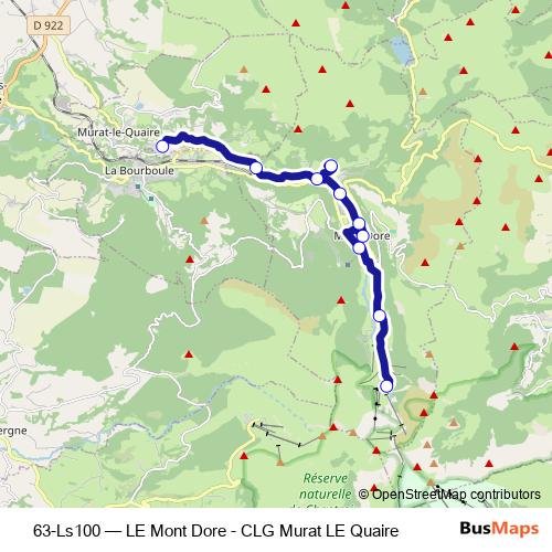 63-Ls100 bus Line Map