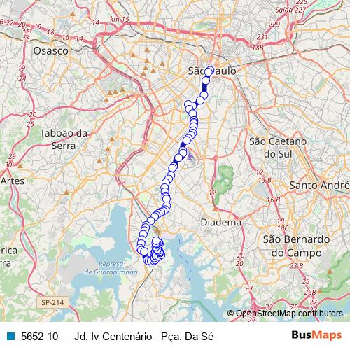 5652-10 bus Line Map