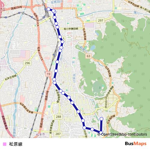 松原線 bus Line Map