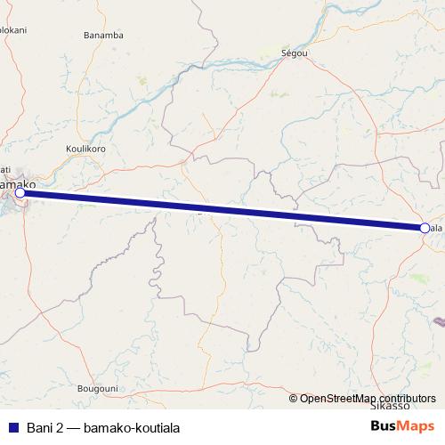 Bani 2 bus Line Map