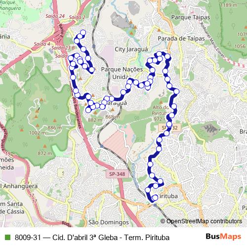 8009-31 bus Line Map