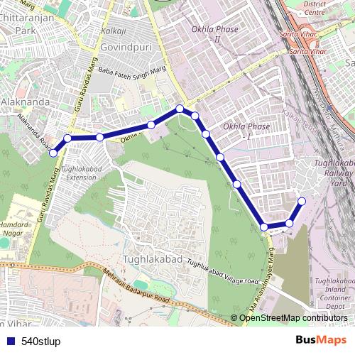 540stlup bus Line Map