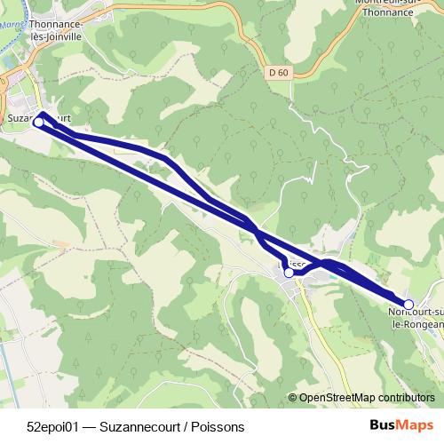 52epoi01 bus Line Map