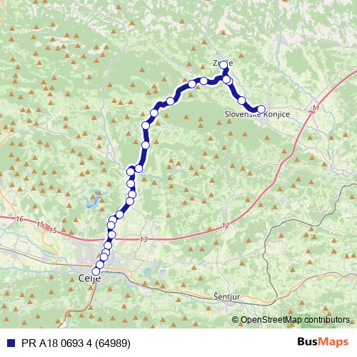 PR A18 0693 4 (64989) bus Line Map