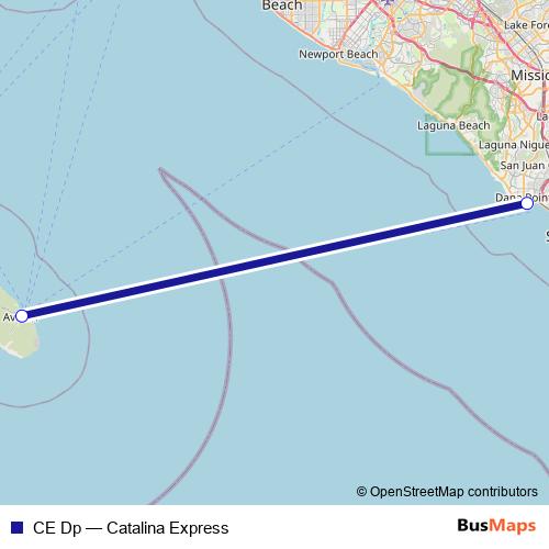 CE Dp ferry Line Map