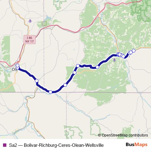 Sa2 bus Line Map