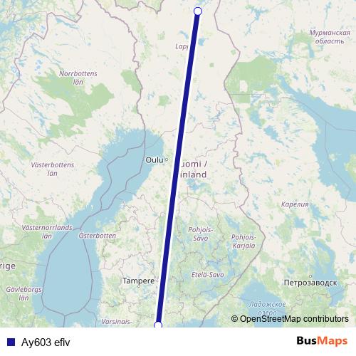 Ay603 efiv air Line Map