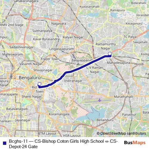 Bcghs-11 bus Line Map