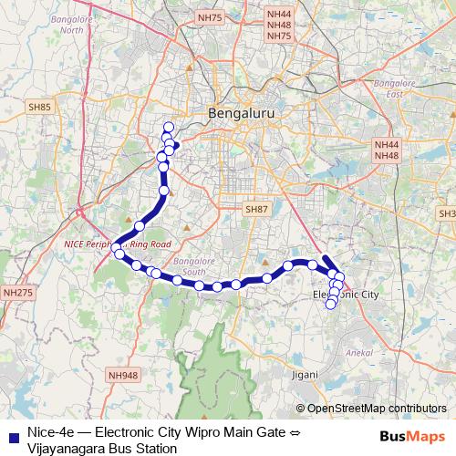 Nice-4e bus Line Map